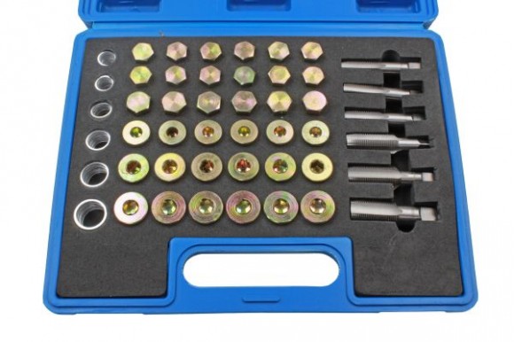 Schroefdraad reparatieset olie aftapplug 114-delig